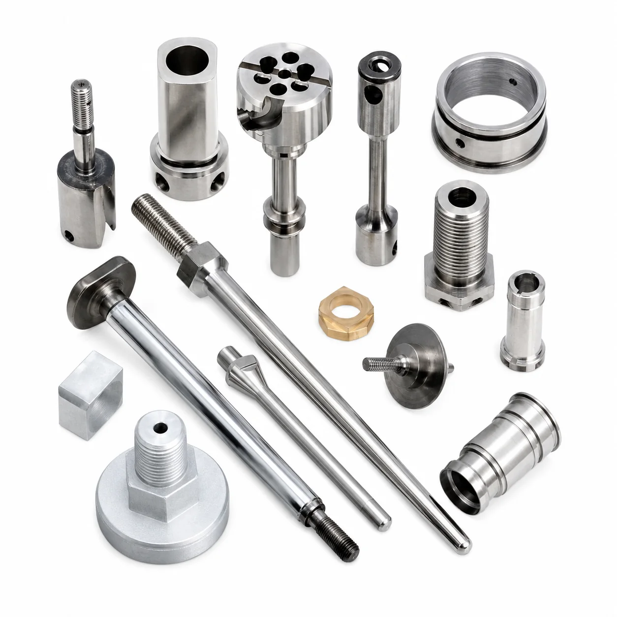 Custom shafts and fittings — group view